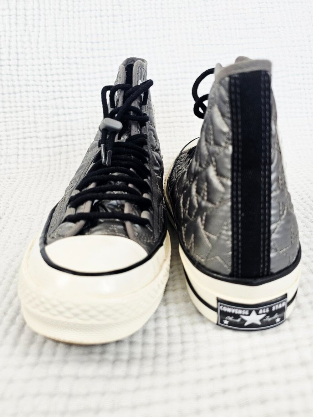 Converse Chuck 70 High Top - Quilted Gunmetal Star Stitch - Women's 8.5 - Picture 5 of 7